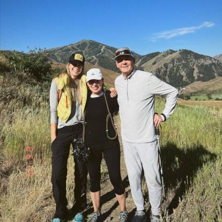 Hayley Stommel on a hike with her parents.